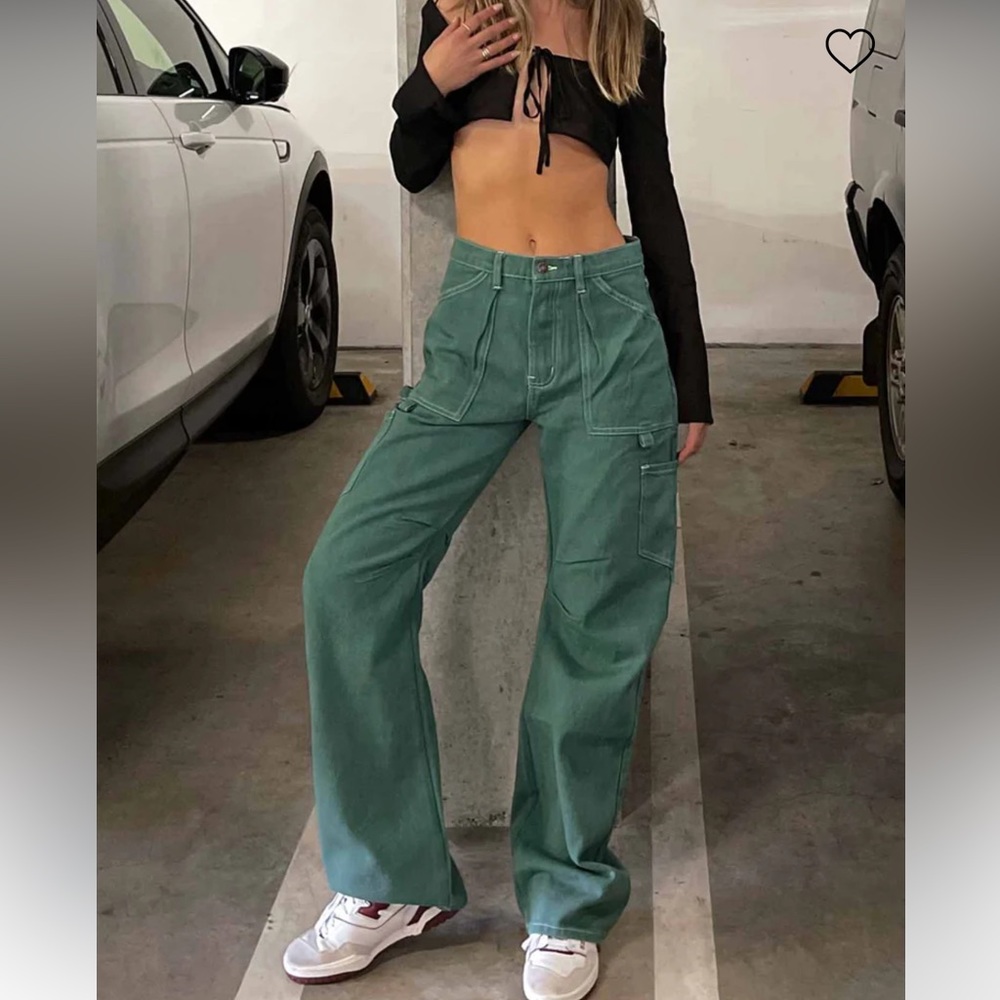 Green Miami Vice Cargo Pants Lioness / Princess Polly